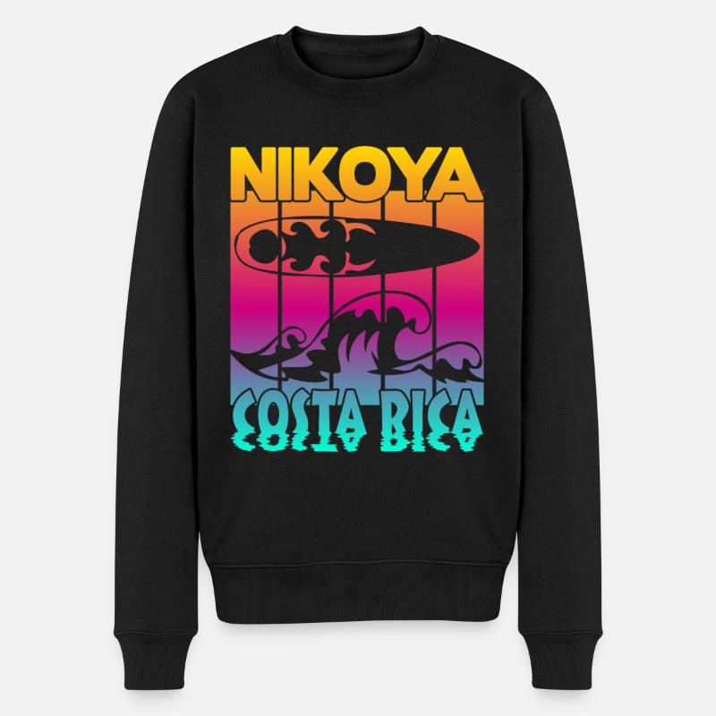 Nikoya Costa Rica - Männer Premium Bio Pullover - Schwarz