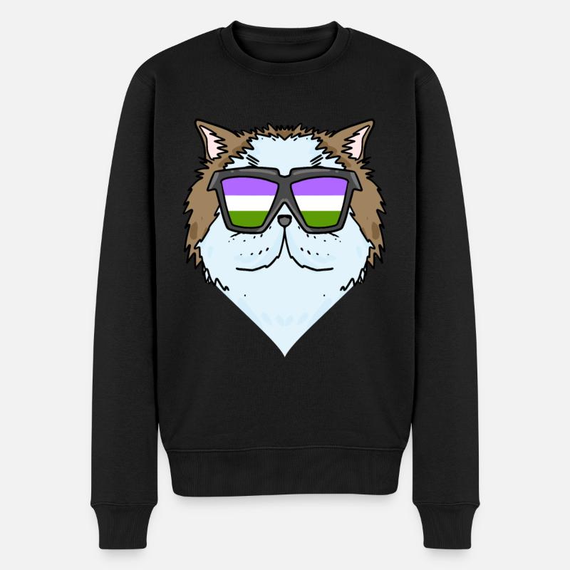 Genderqueer Chat Lgbt Chat Persan - Pull Premium bio Homme - noir