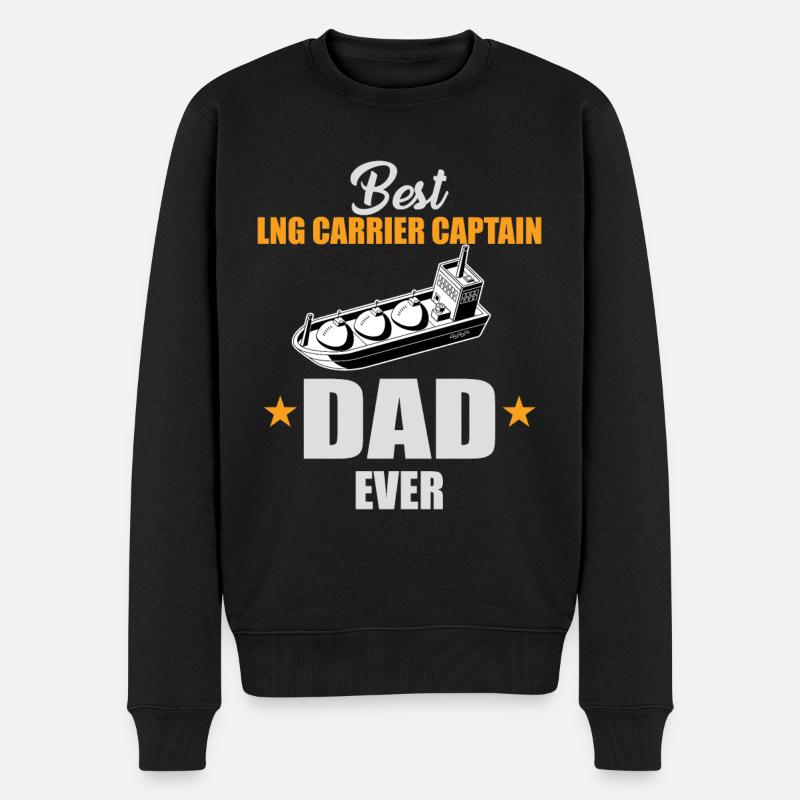 Méthanier Capitaine Papa - Pull Premium bio Homme - noir