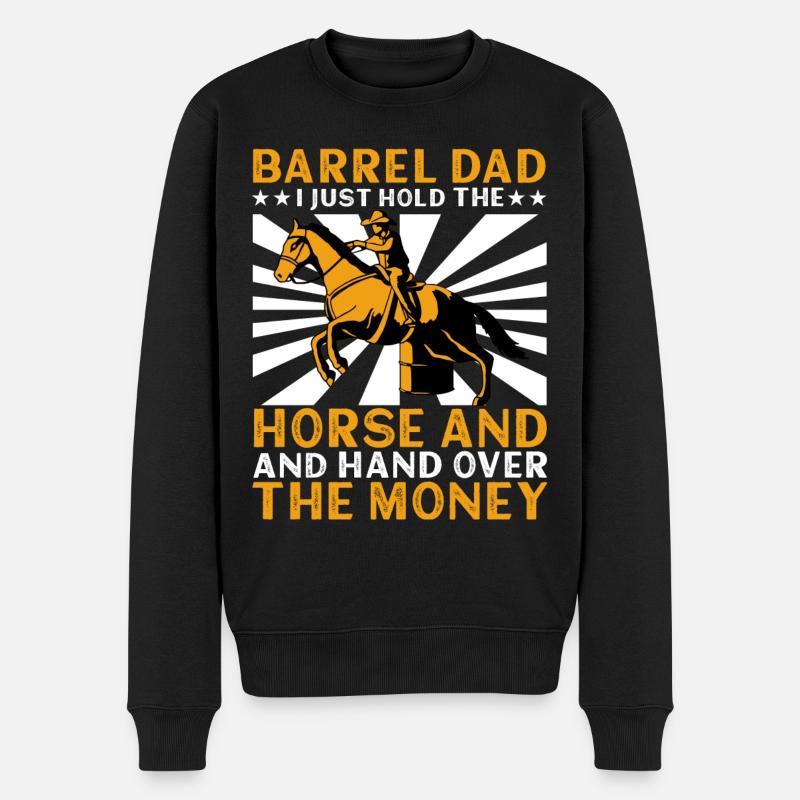 Barrel Racer Papa - Pull Premium bio Homme - noir