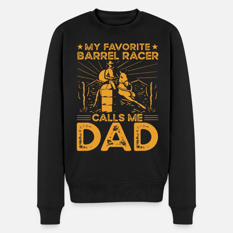 Barrel Racer Papa - Pull Premium bio Homme - noir