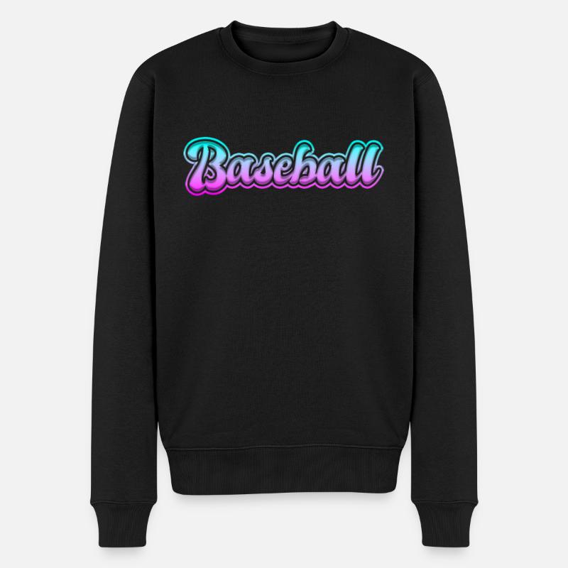 Base-ball - Pull Premium bio Homme - noir