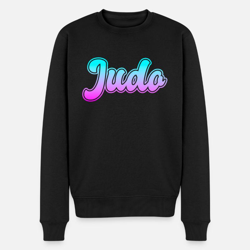 Judo - Männer Premium Bio Pullover - Schwarz