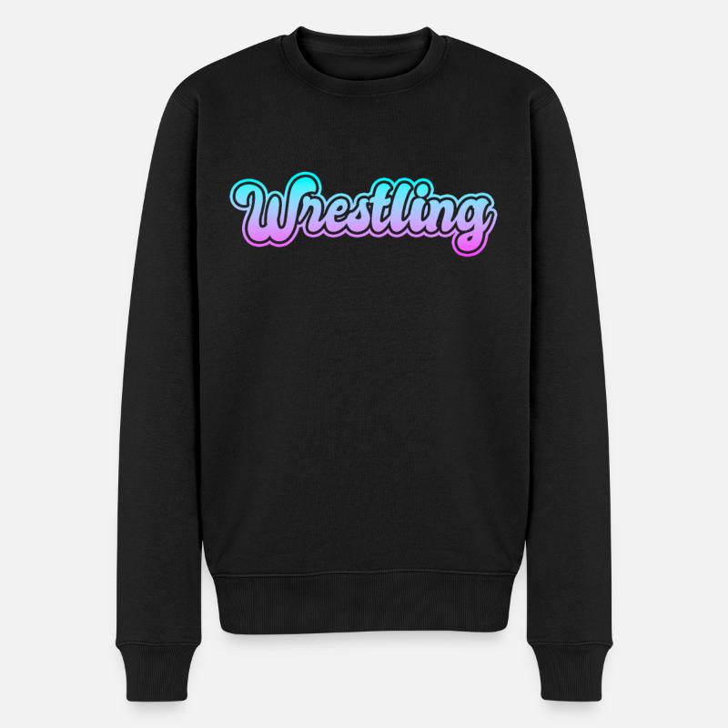 Wrestling - Männer Premium Bio Pullover - Schwarz