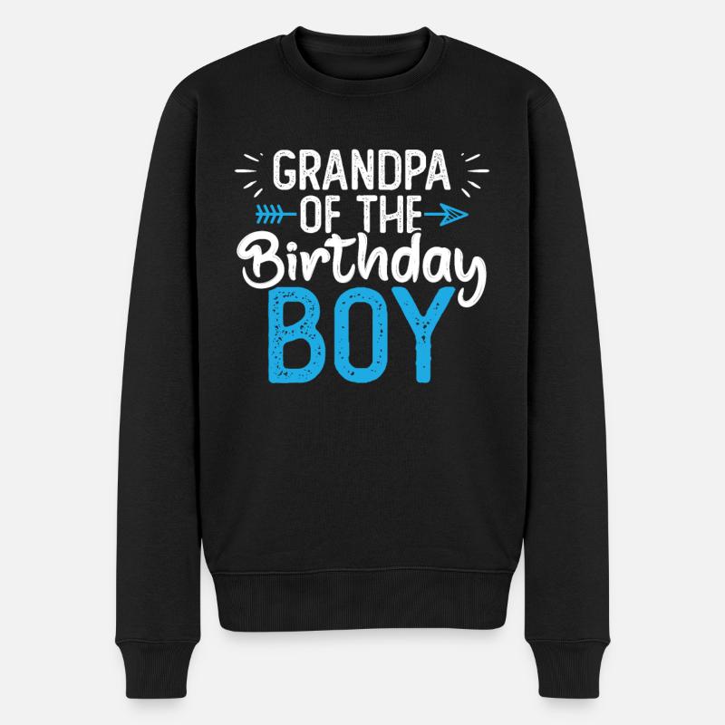 Grand-père du garçon d’anniversaire - Pull Premium bio Homme - noir