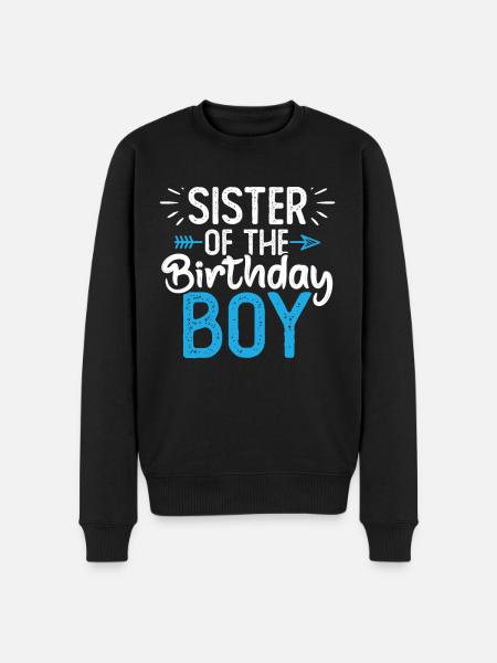 Sister Of The Birthday Boy - Men's Premium Organic Jumper - black