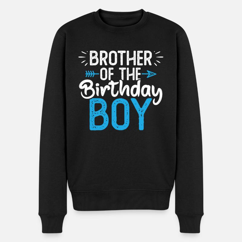 Frère du garçon d’anniversaire - Pull Premium bio Homme - noir