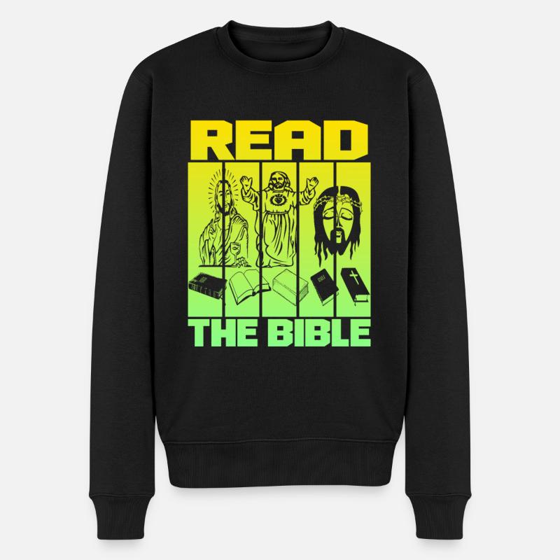 Lire la Bible - Pull Premium bio Homme - noir