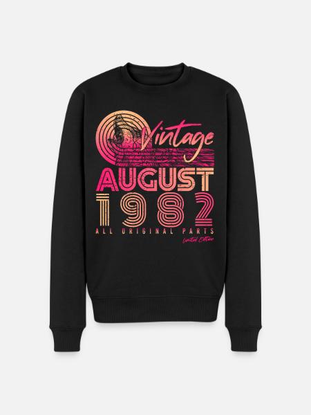 40e anniversaire août 1982 - Pull Premium bio Homme - noir