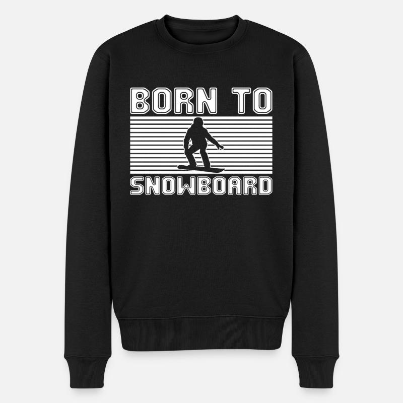 Snowboard - Pull Premium bio Homme - noir