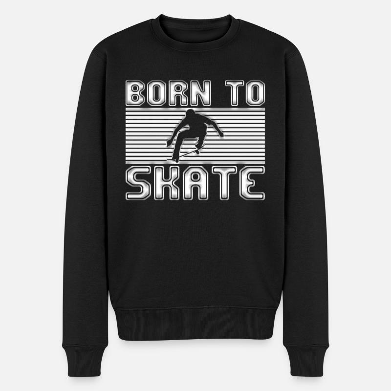 patinage - Pull Premium bio Homme - noir