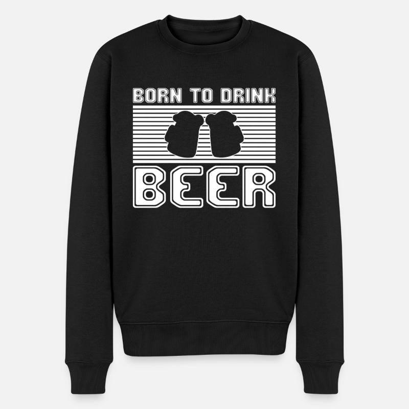 bière - Pull Premium bio Homme - noir