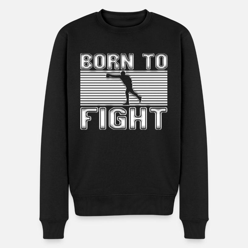 Boxen - Männer Premium Bio Pullover - Schwarz