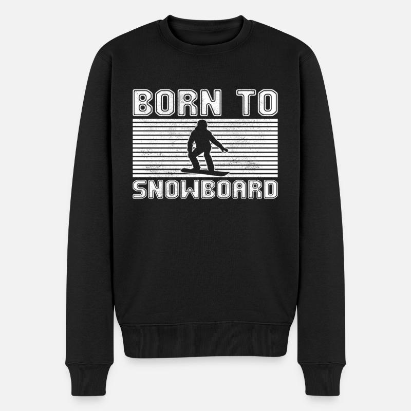 Snowboard - Pull Premium bio Homme - noir