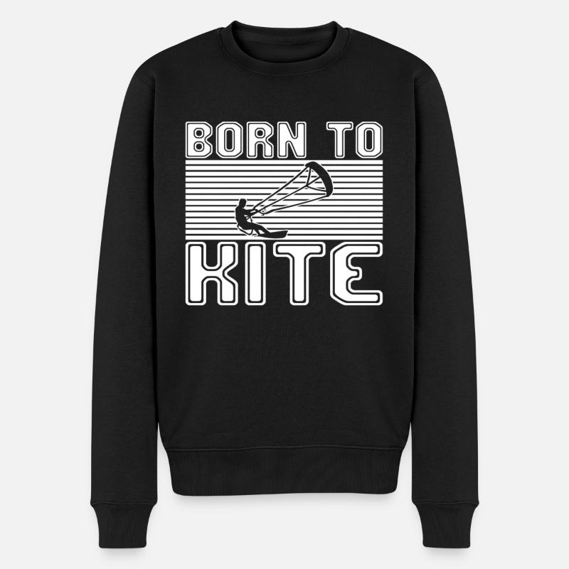 Kite Surf - Pull Premium bio Homme - noir