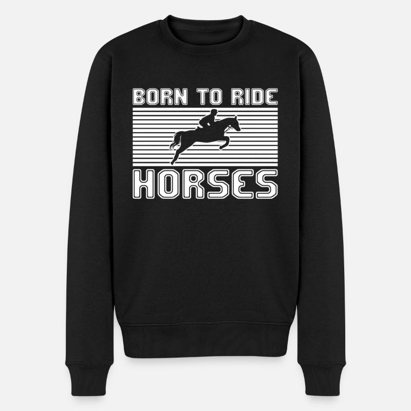 Équitation - Pull Premium bio Homme - noir