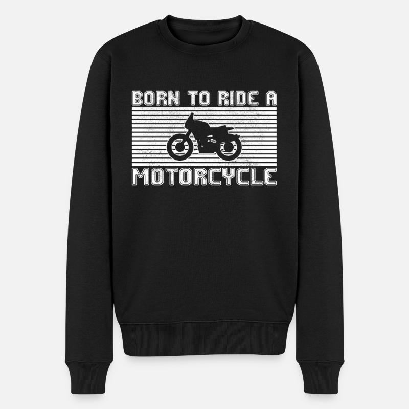 Motocyclisme - Pull Premium bio Homme - noir