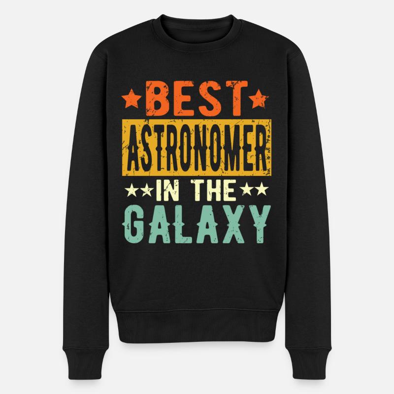Best Astronom ever Astronom Geschenk - Männer Premium Bio Pullover - Schwarz