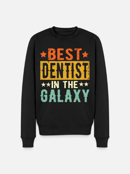 Best Dentist ever Dentist Gift - Men's Premium Organic Jumper - black