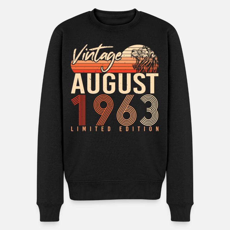 Édition limitée août 1963 - Pull Premium bio Homme - noir