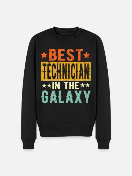 Best Technician ever Technician Gift - Men's Premium Organic Jumper - black