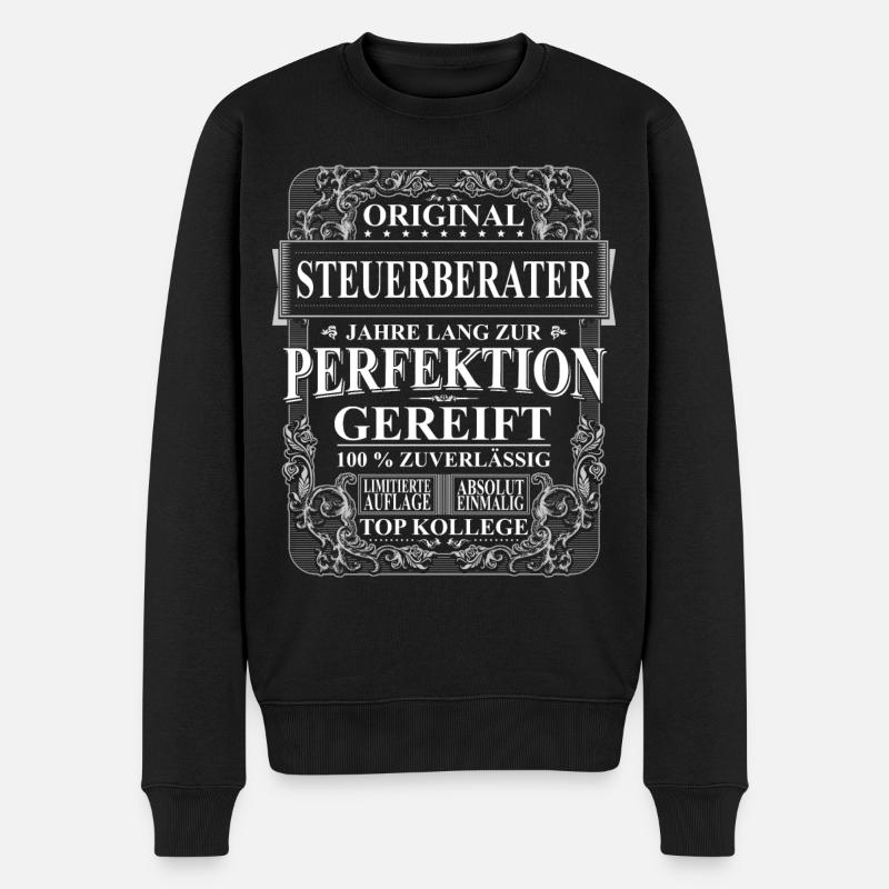 Original Steuerberater Kollegen Geschenk Vintage - Männer Premium Bio Pullover - Schwarz