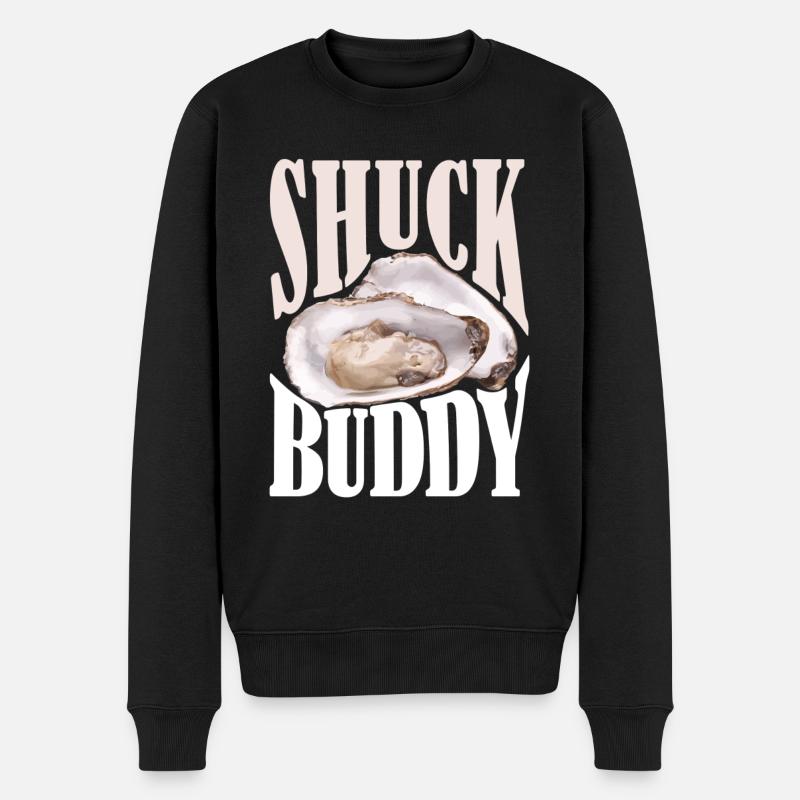 Huîtres Shuck Buddy - Pull Premium bio Homme - noir