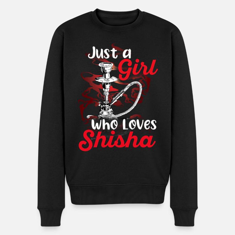 Shisha - Männer Premium Bio Pullover - Schwarz