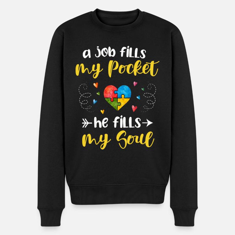 Autisme - Pull Premium bio Homme - noir