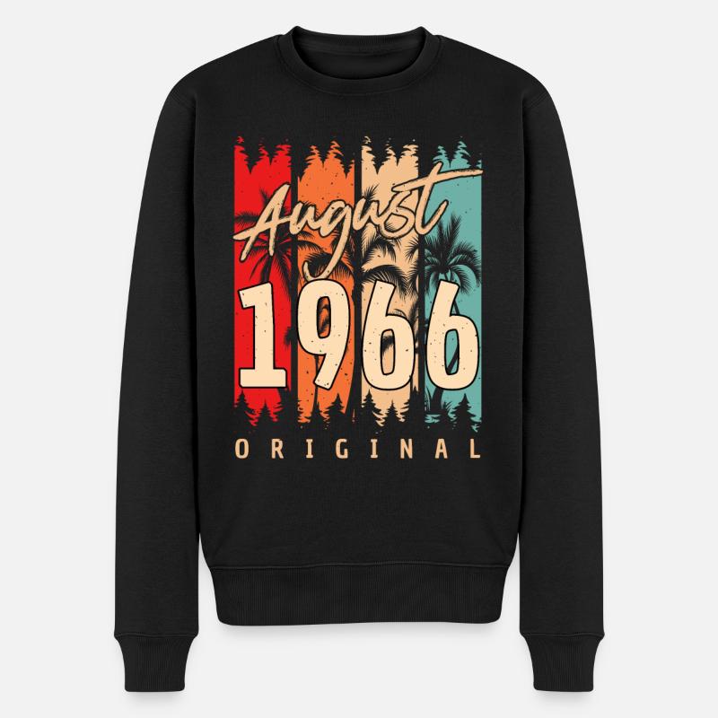 Août 1966 Original - Pull Premium bio Homme - noir