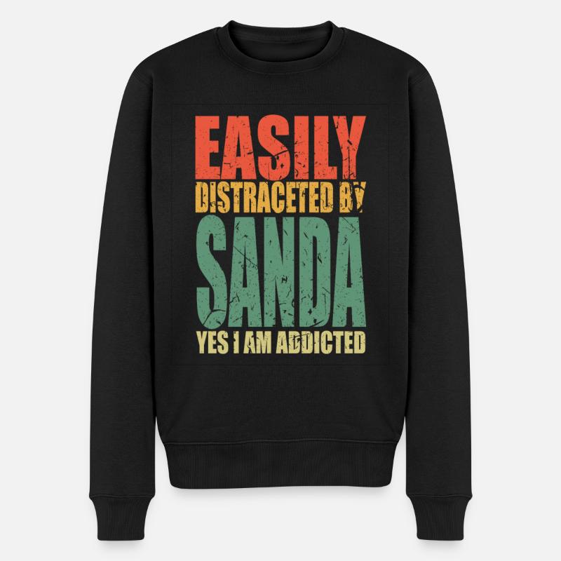 Sanda dit drôle - Pull Premium bio Homme - noir