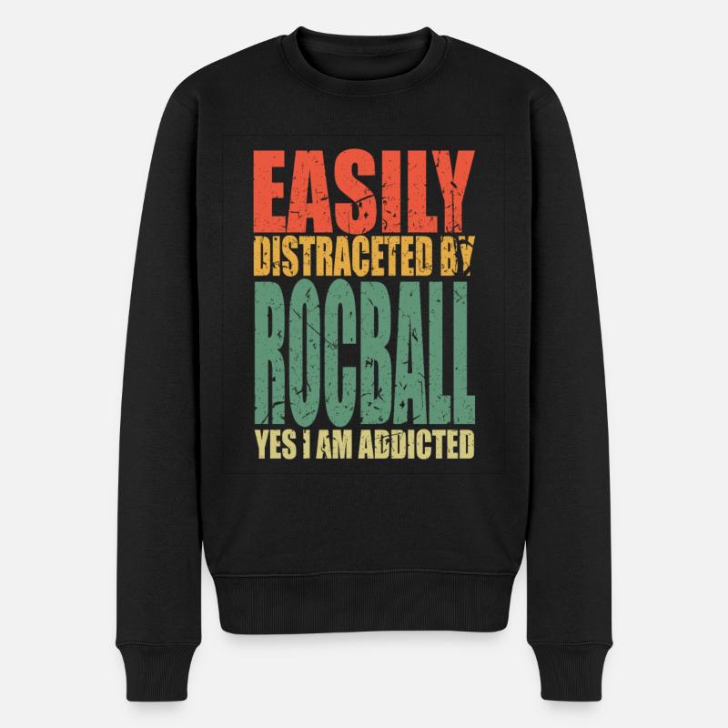 Rocball Dire Drôle - Pull Premium bio Homme - noir