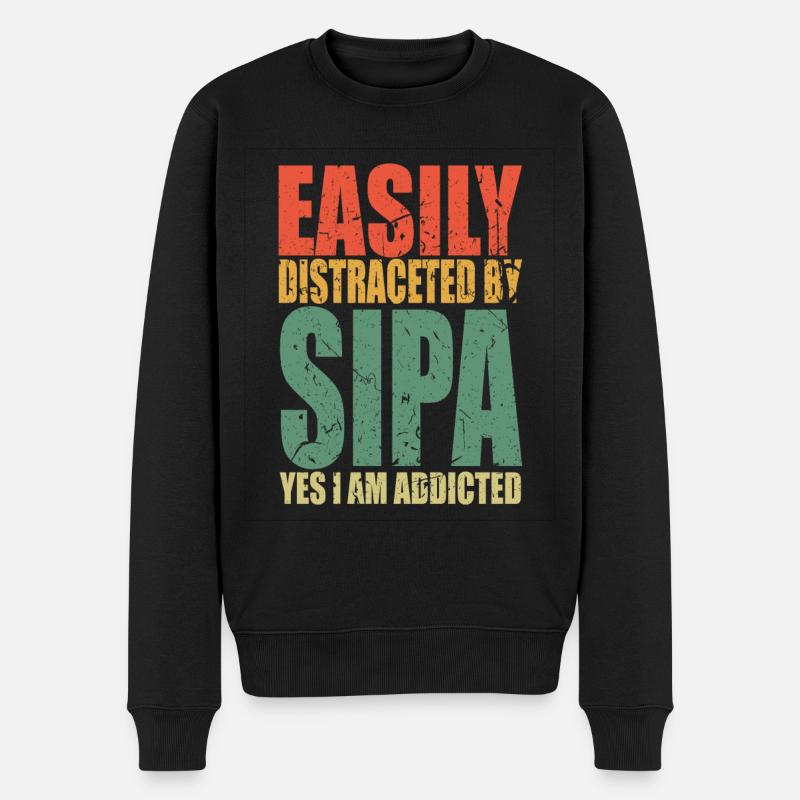 Sipan dit drôle - Pull Premium bio Homme - noir