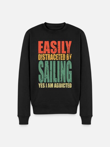 Sailing saying funny - Men's Premium Organic Jumper - black
