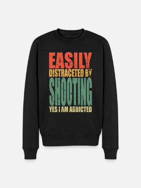 Shooting saying funny - Men's Premium Organic Jumper - black