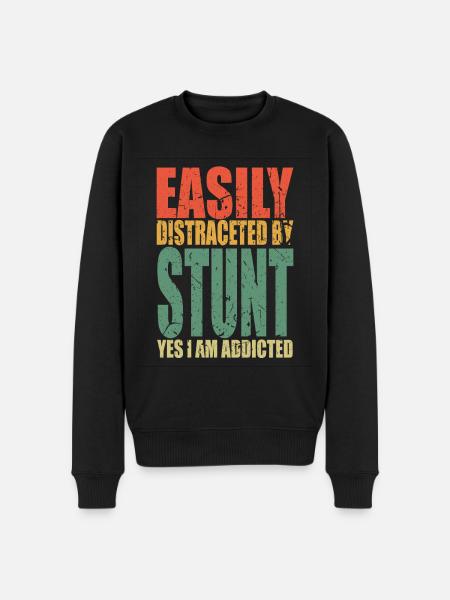 Stunt saying funny - Men's Premium Organic Jumper - black