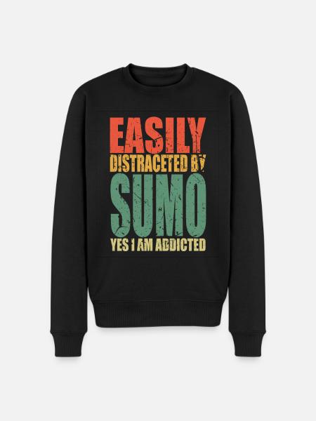 Sumo saying funny - Men's Premium Organic Jumper - black