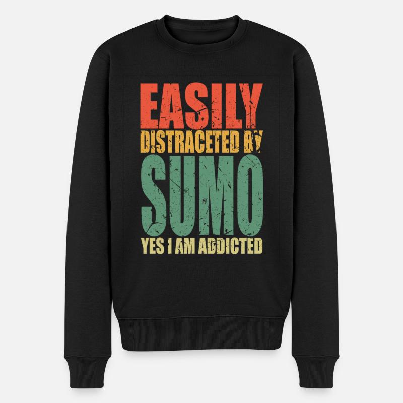 Sumo disant drôle - Pull Premium bio Homme - noir