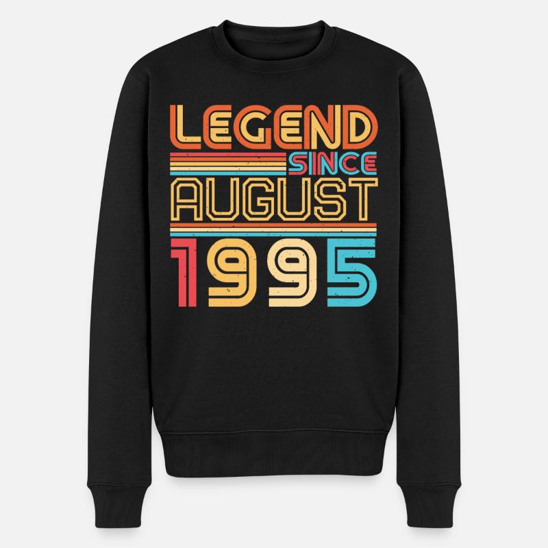 1995 Août Rétro - Pull Premium bio Homme - noir