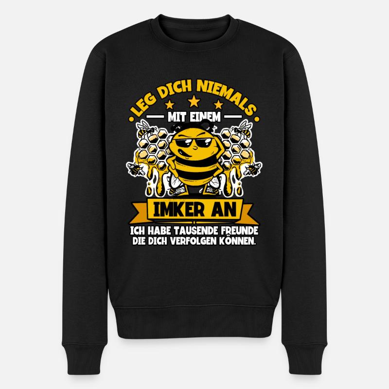 Bienenzüchter Imker - Männer Premium Bio Pullover - Schwarz