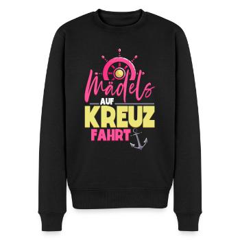 Mädchen Frauen Kreuzfahrt - Männer Premium Bio Pullover - Schwarz - Vorne - Nico (187cm)