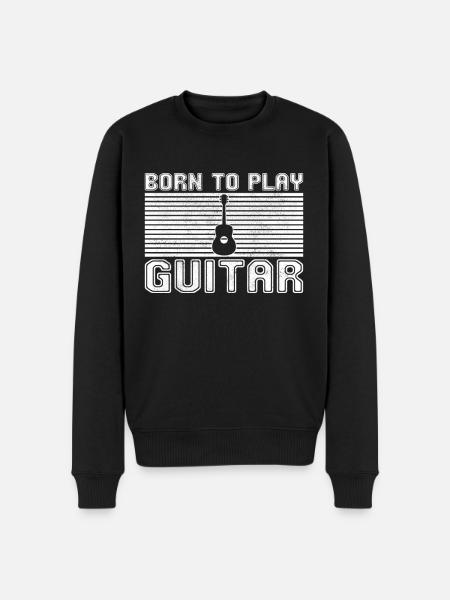 Play the guitar - Men's Premium Organic Jumper - black