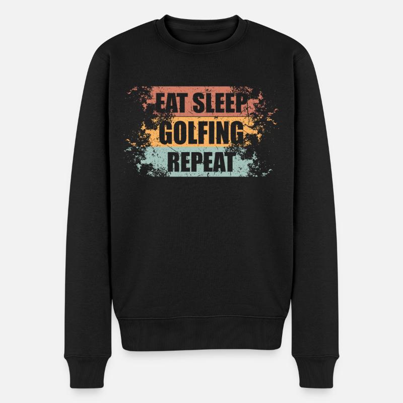 Trampoline en disant drôle - Pull Premium bio Homme - noir