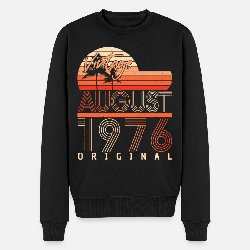 Rétro 1976 Août - Pull Premium bio Homme - noir