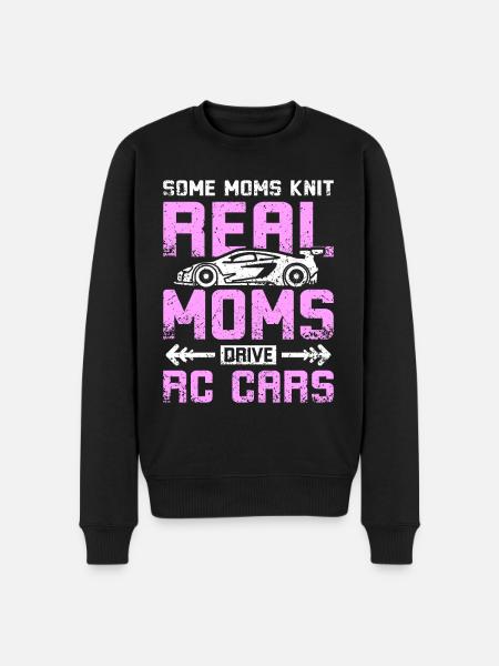 Moms drive rc cars - Men's Premium Organic Jumper - black