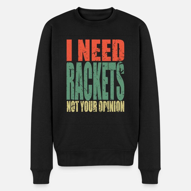 Racket dit drôle - Pull Premium bio Homme - noir