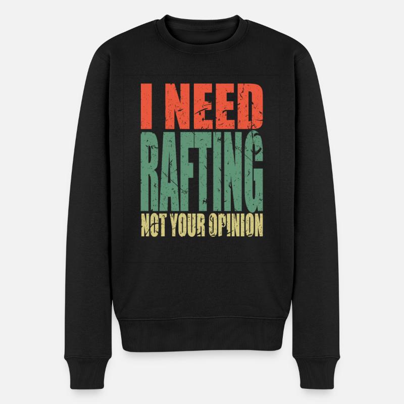 Rafting en disant drôle - Pull Premium bio Homme - noir