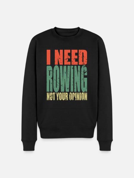Rowing saying funny - Men's Premium Organic Jumper - black
