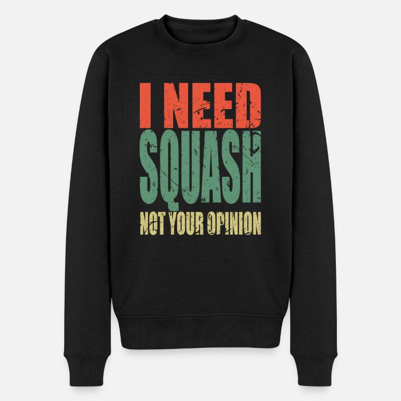 Squash disant drôle - Pull Premium bio Homme - noir