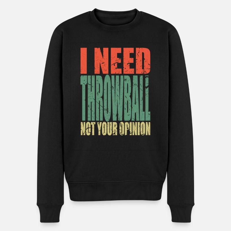 Throwball disant drôle - Pull Premium bio Homme - noir